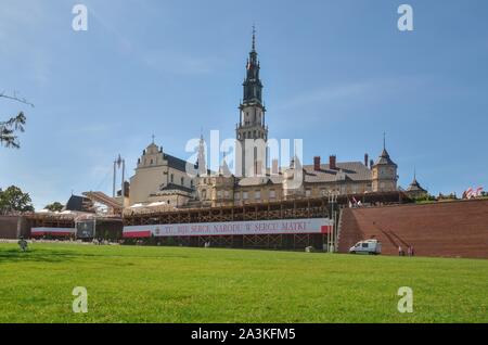 Tschenstochau, Polen - 15. September 2019: Kloster in Jasna Gora in Czestochowa, Polen. Stockfoto