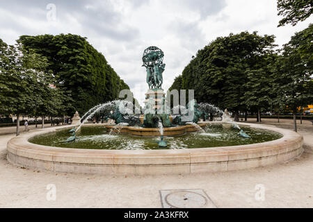 Die Brunnen der vier Teile der Welt, oder Brunnen der Sternwarte, oder Brunnen Carpeaux, Paris Stockfoto