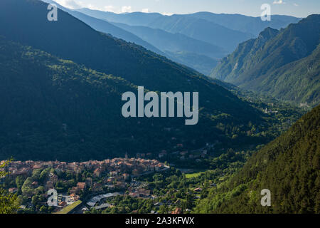 Saint-Martin-Vésubie, Var, Provence-Alpes-Côte d'Azur, Frankreich Stockfoto