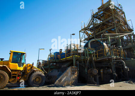 Mining Process Plant im Bereich Stockfoto