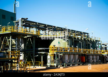 Mining Process Plant im Bereich Stockfoto