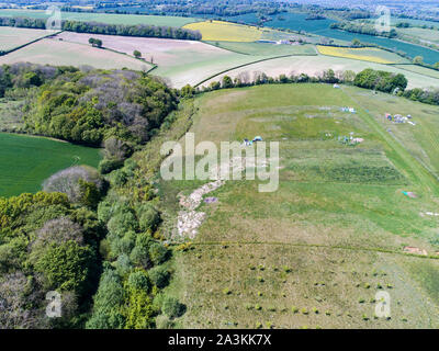Luftbilder Land verfügt über Stockfoto