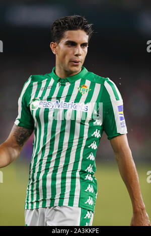 Sevilla, Spanien. 4. Okt, 2019. Marc Bartra (Betis) Fußball: Spanisch "La Liga Santander' Match zwischen Real Betis 1-1 SD Eibar im Estadio Benito Villamarin in Sevilla, Spanien. Credit: mutsu Kawamori/LBA/Alamy leben Nachrichten Stockfoto