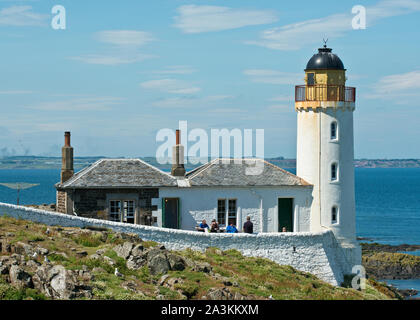 Low Light Leuchtturm. Die Insel kann, Fife, Schottland Stockfoto