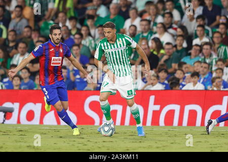 Sevilla, Spanien. 4. Okt, 2019. Joaquin Sanchez (Betis) Fußball: Spanisch "La Liga Santander' Match zwischen Real Betis 1-1 SD Eibar im Estadio Benito Villamarin in Sevilla, Spanien. Credit: mutsu Kawamori/LBA/Alamy leben Nachrichten Stockfoto