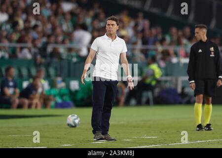 Sevilla, Spanien. 4. Okt, 2019. Rubi (Betis) Fußball: Spanisch "La Liga Santander' Match zwischen Real Betis 1-1 SD Eibar im Estadio Benito Villamarin in Sevilla, Spanien. Credit: mutsu Kawamori/LBA/Alamy leben Nachrichten Stockfoto