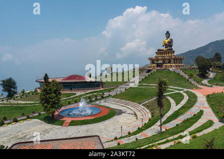 Buddha Park auf dem Weg nach Ravangla Ralang Kloster, in Sikkim, Indien Stockfoto