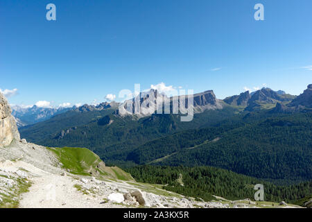 Dolomiten Landschaft in Alta Badia in Südtirol in den Alpen Italien im späten Herbst Stockfoto