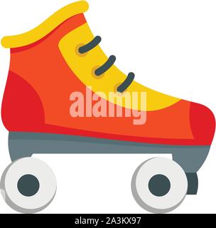Rollschuhe Symbol. Flache Darstellung der rollschuhe Vektor Symbol für Web Design Stock Vektor
