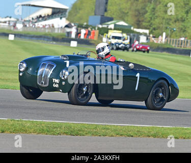 Theo Hunt, Frazer Nash Targa Florio, Freddie März Memorial Trophy, Sportwagen, 1952 bis 1955, Goodwood Revival 2019, September 2019, Automobile, Auto Stockfoto