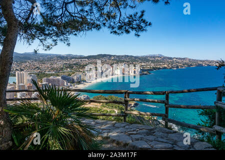 Strände von Calpe und den Naturpark des Penyal d'Ifac in Spanien Stockfoto