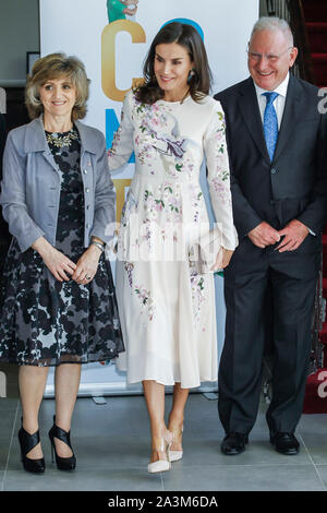 Madrid, Spanien. 09 Okt, 2019. Queen Letizia besucht die Welt der psychischen Gesundheit Tag im La Latina Theater in Madrid, Spanien am 9. Oktober 2019. Oktober 09, 2019. Credit: Jimmy Olsen/Medien Punch *** Keine Spanien***/Alamy leben Nachrichten Stockfoto