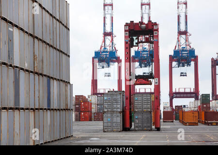 Bremerhaven Seehafen, Freie Hansestadt Bremen, Deutschland, Europa Stockfoto