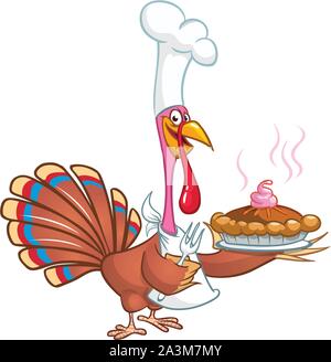Cartoon Türkei Charakter für Thanksgiving Stock Vektor