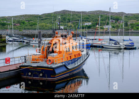 Der Hafen Lochinver Assynt Sutherland Schottland Stockfoto