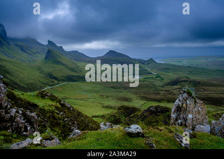 Die quiraing Trotternish Isle of Skye Schottland Higlands Stockfoto