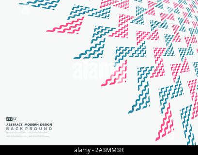 Abstrakt Rot und Blau Dreieck der modernen Template Design Hintergrund. Verwenden Sie für Poster, Artwork, Template Design, Print, abdecken. illustration Vector EPS 10. Stock Vektor