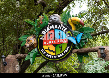 Diamante Eco Adventure Park, Guanacaste, Costa Rica Stockfoto