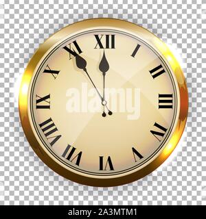 Golden funkelnden glänzend beobachten. Vector Illustration Stock Vektor