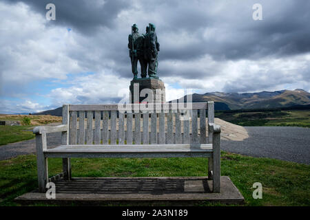 Commando Memorial - Kategorie A aufgeführt Denkmal für die British Commando Forces im Zweiten Weltkrieg Spean Bridge Lochaber schottischen Highlands Schottland verloren Stockfoto