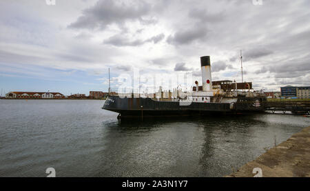 Wingfield Schloss Raddampfer Schiff Hartlepool Stockfoto