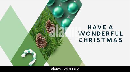 Weihnachten Hintergrund abstrakt Design. Vector Illustration. Stock Vektor