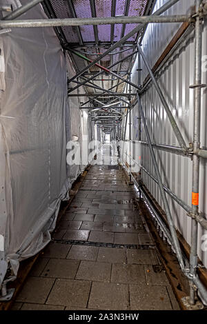 Nicht einladend, aber sichere Fußgängerzone Stockfoto