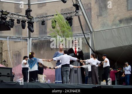 Darsteller auf La Merce Festival in Barcelona, Spanien Stockfoto