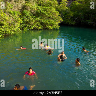 Laguna de Las Ninfas, Puerto Ayora, Isla Santa Cruz, Islas Galapagos, Ecuador Stockfoto