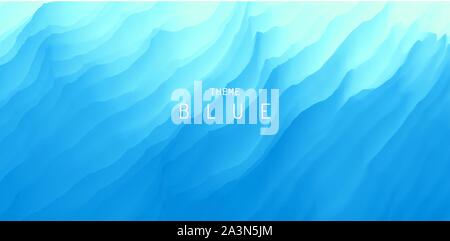 Wasser Oberfläche. Blau abstrakt Hintergrund. Vector Illustration für Design. Stock Vektor