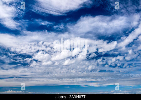 Hintergrund der schönen Wolken am Himmel Stockfoto