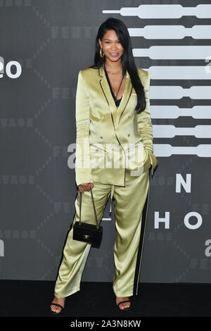 Chanel Iman nimmt an den Savage x Fenty Ankünfte während der New York Fashion Week bei Barclays Center am 10. September 2019 in New York City. Stockfoto