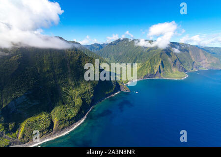 Wailau Tal, North Shore, Molokai, Hawaii Stockfoto