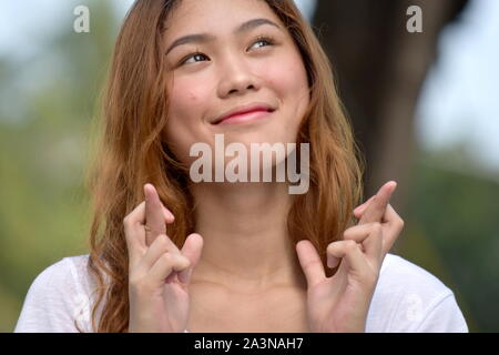 Glückliche Minderheit Person Stockfoto