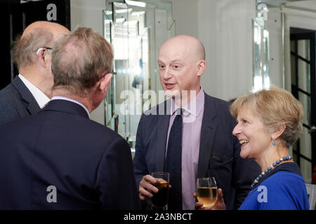 Eine Wilson & Harry Berg in den Oldie literarische Mittagessen; 08/10/19. Stockfoto