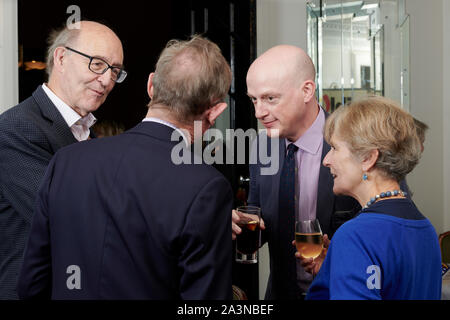 Eine Wilson & Harry Berg in den Oldie literarische Mittagessen; 08/10/19. Stockfoto