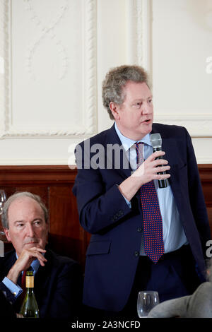 Andrew Lownie in den Oldie literarische Mittagessen; 08/10/19. Stockfoto