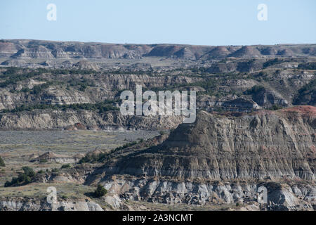 Dakota badlands bei Theodore Roosevelt National Park, North Dakota Stockfoto