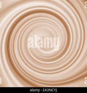 Abstrakte swirl Muster, Eis, Süßigkeiten, Cappuccino, Milch Schokolade Hintergrund. Stockfoto