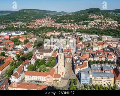 Skyline aus Jena in Ostdeutschland Stockfoto