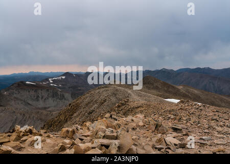 Der Blick von der 14.000 ft-Gipfel in Colorado's Mosquito Range Stockfoto