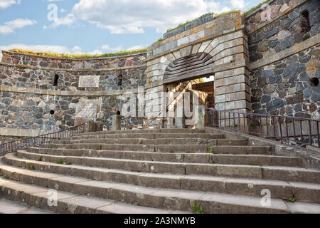 King's Gate Suomenlinna Festung (oder Sveaborg), Helsinki, Finnland Stockfoto