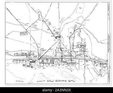 Site Plan (1935-1936) - Kennecott Copper Corporation, am Copper River und Northwestern Railroad, Kennicott, valdez-cordova Census Area, AK HAER AK, 20-MCAR, 1 (Blatt 4 von 4) Stockfoto