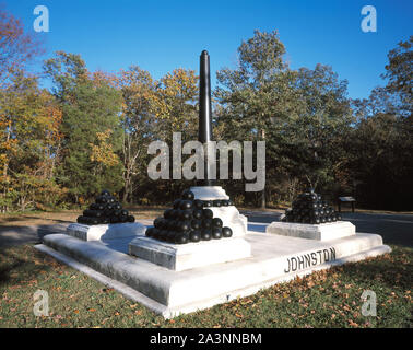 Website, wo konföderierte General Albert Sidney Johnston starb, Silo National Military Park, Tennessee Stockfoto