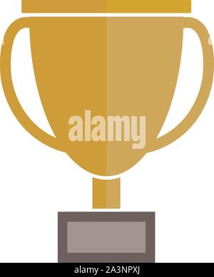 Einfache flache Preis Tasse oder Trophäe Vector Illustration Stock Vektor