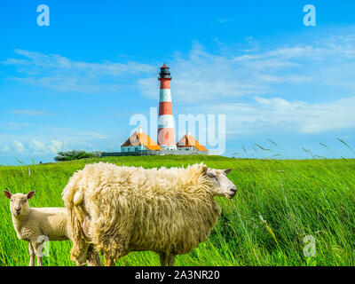 An der Küste in Deutschland Westerheversand Stockfoto