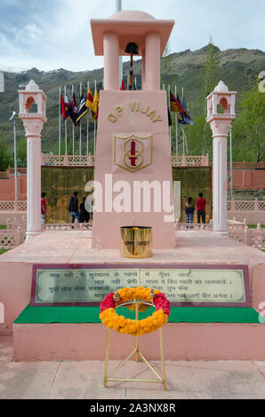 Kargil Kriegerdenkmal in Dras, Ladakh, Indien Stockfoto