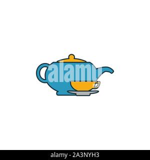 Tee- Symbol. Umrisse gefüllt kreative Anklicken von Bar und Restaurant icons Collection. Premium Tee Symbol für Ui, ux, Anwendungen, Software und Infografiken Stock Vektor