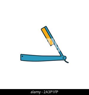 Rasiermesser Symbol. Umrisse gefüllt kreative Anklicken von Friseur icons Collection. Premium Rasiermesser Symbol für Ui, ux, Anwendungen, Software und Stock Vektor