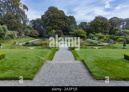 Der ummauerte Garten im Burghof, County Down, Nordirland Stockfoto